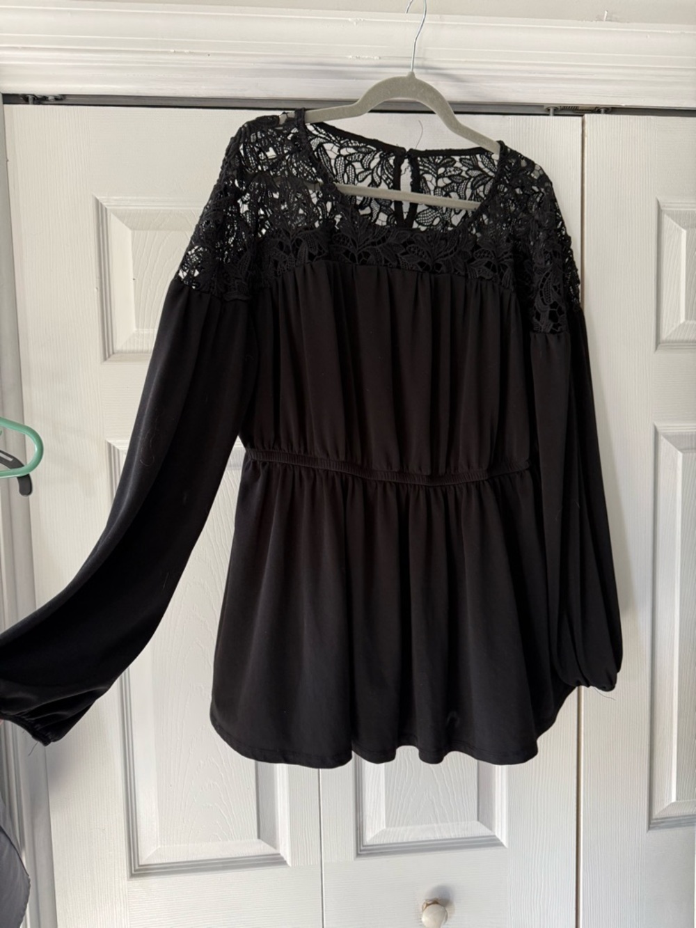 Torrid Black Lace Long-Sleeve Women’s Top